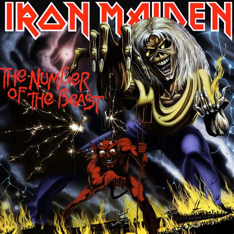 iron maiden number of the beast album cover